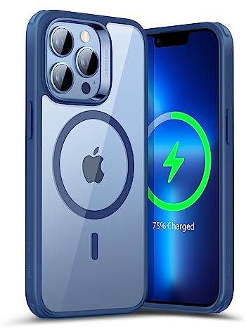 ESR for iPhone 13 Pro Max Case, MagSafe Phone Case Compatible with iPhone 13 Pro Max, Magnetic Wireless Charging, Reinforced Drop Protection, Scratch-Resistant Back, Classic Series, Clear Blue