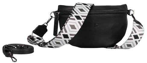 TOM TAILOR Denim Mena Damen Gürteltasche Bauchtasche Klein Schwarz