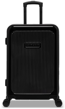 SUITSUIT Koffer Groß 66 cm - Leicht Hartschalen Reisekoffer mit Rollen - TSA-Schloss - 55 L - Expression Black Shadow