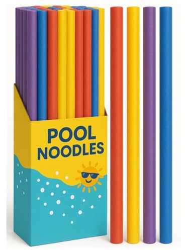 Pool Noodle 1 Single Foam Swim Noodle 150cm x 6.2cm Swimming Float Water Aid for Pool Beach Games Exercise Adults Children LND Gifts