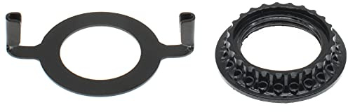 1 Set Lamp Saddle Adapter and Bakelite Lamp Shade Collar Ring Kit for E26 Light Socket Ring Retainer Rings and Replacement Adapter[FDXGYH,Black]