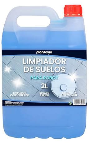 PLANTAWA Limpiador de Suelos para Robots Concentrado 2000ml, El Más Concentrado Friegasuelos Apto para Todos Los Fabricantes, El embalaje puede variar