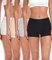 wirarpa Women's Boyshort Panties Ladies Safety Boxer Briefs Anti Chafing Cotton Underwear with Cotton Crotch 4 Pack Black Grey White Beige Size S