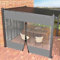 AMXFS Plane Abdeckplane Transparent mit ösen Wasserdicht 0.55mm Zeltplane aus PVC 530g/m² Wetterfeste Gewebeplane Regenplane Regenschutzplane für Pavillon, Balkon, Balkonmöbel, Gartenmöbel 1x1m