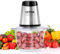 VEVOR Tritacarne Elettrico 400 W Tritatutto Multifunzione da Cucina Capacità di Riempimento 1200 mL Frullatore 3000 giri/min + 4000 giri/min, Tagliaverdure con Ciotola in Vetro Mixer Multifunzionale