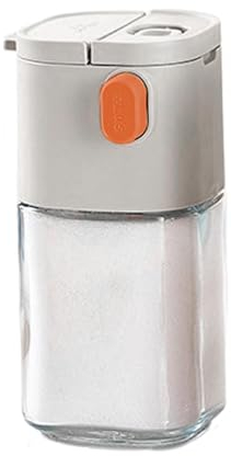 Spargisale e pepe, dispenser di sale in vetro per la cucina | Contenitore dosatore trasparente, contenitore di sale per peperoni, zucchero, cumino in polvere