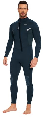 Seaskin Wetsuits for Mens 2mm Front Zip Full Body Diving Suits
