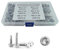 HYSHLC 200 Pcs Trapezoidal Sheet Metal Self-Tapping Screws Set, Hexagonal Metal Stainless Steel 410 Roofing Screws M4.2 and M4.8 (Hex Head)