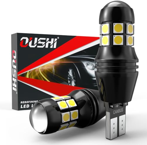 OUSHI 6500 K xenon vit 12 V 24 V backstrålkastare registreringsskyltbelysning glödlampa (2 stycken)