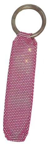JSGHGDF Stilvolle 750 ml Tasche mit Strassverzierung, auffälliger Weinbeutel, ideal für Kosmetikaufbewahrung oder elegante Abendveranstaltungen, Sektwein, rosarot