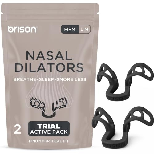 Brison Nasal Dilators for Snoring & Better Sleep, Nostril Opener 2-Pack | Brison Firm Nasal Dilators Running: Anti Snoring Nose Vents and Airflow Expander for Stuffy Nose Relief, Better Sleep