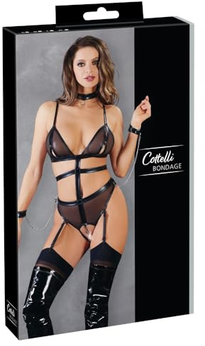 Cottelli Collection Damen 26414881041 Body, Schwarz (Nero 001), 54 (Herstellergröße: Large)