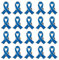 WANDIC 20 Épingles à Ruban Bleu Broche Épingles Pins de Sensibilisation Au Cancer du Côlon et de La Prostate Broches en Métal Émail Décoration,pour Fêtes,Activités d'intérêt Public