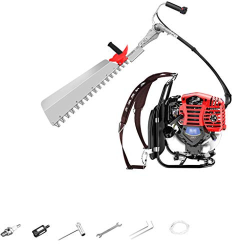 NOOFIE Cortasetos eléctrico Telescópico Poste Extensible 75cm Cortasetos Cortasetos Gasolina Ramas Cizalla Cuchilla SK5 (Cuchillo Doble) (Un Solo Poste + Corta Ramas de 3 cm de Espesor)