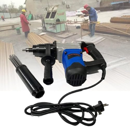 Potente scrostatore elettrico ad aghi da 1100 W - Strumento con impugnatura a pistola di livello industriale for un'efficace rimozione di ruggine, scorie di saldatura e vernice