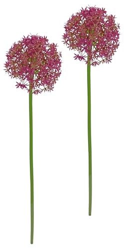 Konstgjord blomma allium prydnadslök, kulblomma, gren, enkel blomma, stjälk, blomblad, blomstrande konstgjorda blommor, extrakt för konstgjorda buketter och buketter, blomsterarrangemang, dekorativ