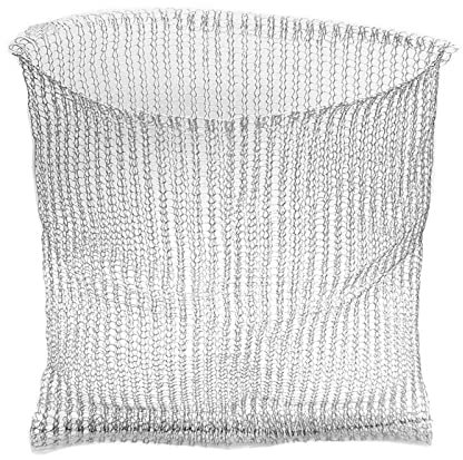 PLCPDM 304 Fil d'acier Inoxydable Tricoté Maille Pochettes Panier pour Intérieur Extérieur Jardin Cour Légumes pour Fournitures