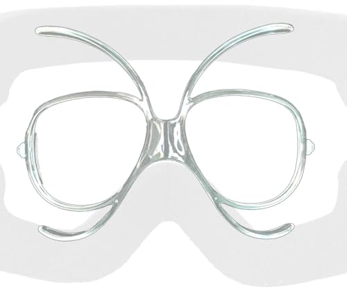 Inserto Rx para gafas de esquí recetadas - Adaptador Rx ligero para gafas de nieve, inserto de lente de visión clara | Adaptador de inserción de gafas de esquí accesorios para gafas, a