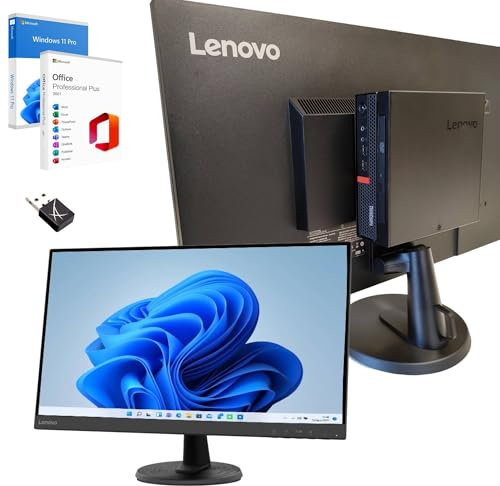 Lenovo Computer 27 Pollici Core i7 Fino a 3,80 GHz 32GB Ram 1000GB SSD Win 11 Pro Office 2021 Pro DvD RW Garanzia 36 mesi
