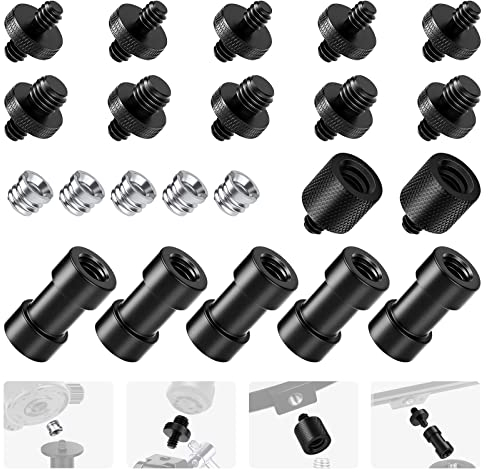 NEEWER ST29 - Juego de 22 adaptadores de Rosca para trípode de 1/4 y 1/4 a 3/8 (22 Unidades)