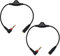 The Lord of the Tools 2 Piezas Cables Extensión Audio Macho A Hembra de 3,5 mm Cable Control Volumen para Auriculares/Altavoces para Computadoras MP3 MP4 Auriculares Plug And Play 25cm de Longitud