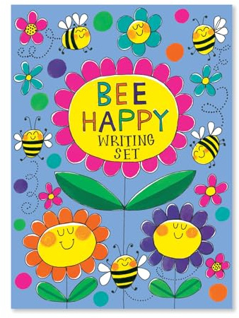 Rachel Ellen Writing Set Wallet Stationery - Bee Happy Busy Bee - WS48