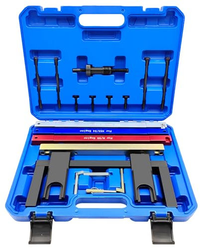 ZKTOOL Attrezzi per Il Bloccaggio della Sincronizzazione dell'Allineamento dell'Albero a Camme, per Motori BMW 2.5 3.0 N51 N52 N53 N54 N55 E60 E61 E63 E64 E65, Attrezzi per Cinghie di Distribuzione