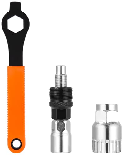 Fahrrad Kurbelabzieher und Tretlager Werkzeuge,Fahrradkurbel Abzieher mit 16mm Schlüssel,Fahrradkurbel Abzieher,Fahrrad Innenlager Entferner,Geeignet zum Entfernen Fahrradkurbel