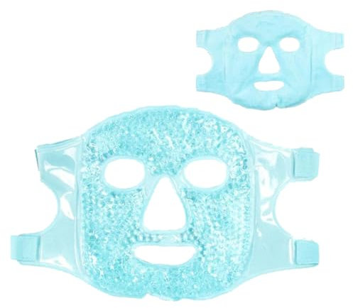 Maschera Rinfrescante per Il Viso,Maschera per Gli Occhi Rinfrescante,Maschera Gel per Occhi Riutilizzabile,Maschera di Ghiaccio,Gel Face Mask,Maschera per Il Viso in Gel,Rilassare e Rinfrescare,Blu
