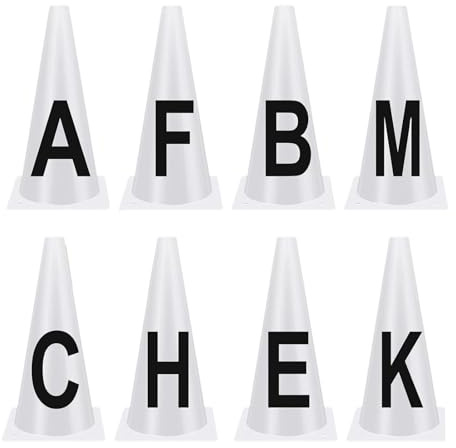 8X Dressurkegel Sport Reitsport Athleten Umfangreiche Stabile Buchstaben