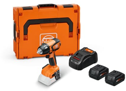 FEIN Akku-Schlagschrauber ASCD 18-300 W2 AS Set 5 Ah,Bis max 290 Nm mit bürstenlosem Motor und Drehmomenteinstellung in 6 Stufen, Für metrische Verschraubungen bis M18, 2 Akkus 18V 5Ah und Ladegerät