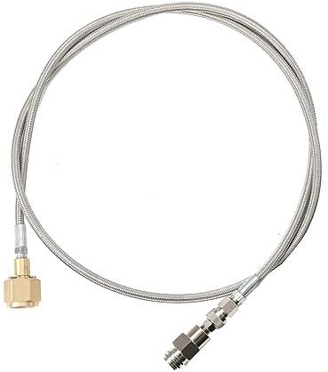 Adapter Hochdruckschlauch 60Zoll (1,5 m) Rohrtyp,8,3mm Rohrdurchmesser, 1500psi für grössere CO2 Flaschen geeignet,für Wassersprudler CO2 Schlauch umfüllen,für Grohe Blue Home