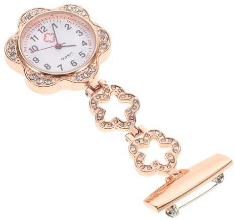 COLLBATH Colgante De De Enfermera Reloj Broche Enfermera Fob Reloj Relojes Médicos para Enfermeras Reloj De Bolsillo para Dama Reloj De Enfermería Aleación De Zinc