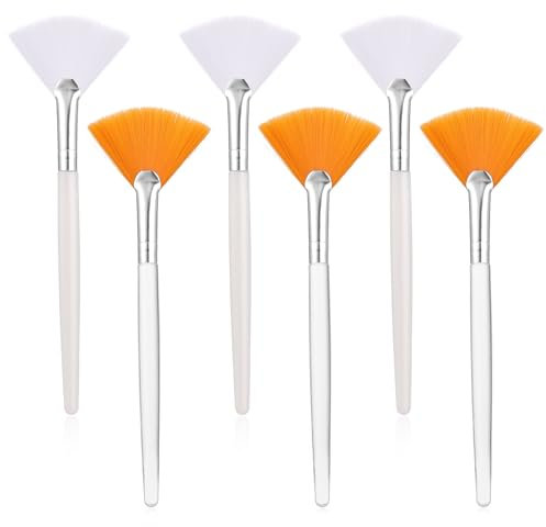 8 Stück Gesichtspinsel Fächerpinsel Set Maskenpinsel Weiche Säure Applikator Gesicht Acryl Fächerpinsel Kosmetik Kosmetik Auftragswerkzeuge für Schlamm Gesichtscreme,Gesichtspinsel