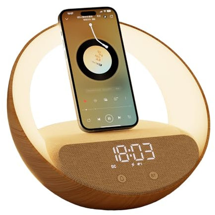 ActivPro Smart Dock | 4-in-1 | Wireless Charging Station | Bluetooth Speaker | Clock | Mood Light | Lamp | 15W Fast Charger | Mobile Phone Charger | Charger for iPhone Samsung Android Phones | Gift