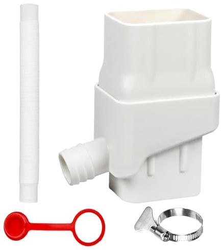 Rainwater Collection System – Rainwater Diverter Kit Fits Round and Square Down Pipes | Heavy-Duty Water Butt Connector for Garden Use, Eco-Friendly Downspout Attachment, Easy to Install, 8 Size