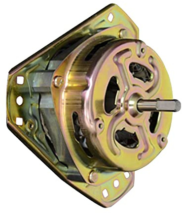 Cosiki Motor Eléctrico, Mini Motor Metal Alambre de Cobre Fuerte de Secado de de Deshidratación de Plataforma para Lavadora para Lavadora (Eje grueso de 90W)