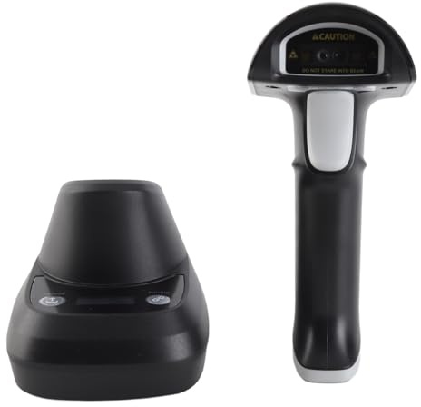 Dioche Lettore di Codici a Barre Wireless 2D/1D Connessione Cablata USB BT+ 2.4G La Scansione Ad Altissima velocità Supporta La Lettura del Codice Sullo Schermo Ed è Compatibile con e (2)