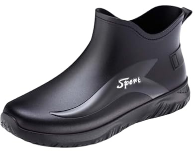 Generiska trädgårdsskor män 45, utomhusskor män lätta sommar gummi slip-on fritidsskor halkfria sommarskor promenadregnstövlar lätta gummistövletter utomhus gummistövlar
