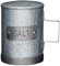 KitchenCraft Salina da cucina industriale in acciaio zincato in stile vintage, 9 x 7 x 10 cm (3,5 x 3 x 4), metallizzata