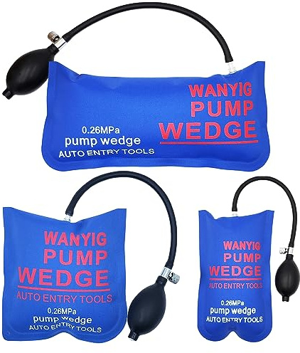WANYIG 3PCS Pump Wedge Air Wedge Alignment Tool Inflable Coussin de Montage Universel Pompe à air Gonflable Shim Air Coussiné Puissant Outils à Main Bricolage