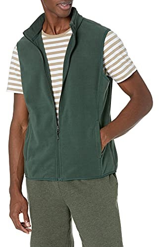 Amazon Essentials Hombre Chaleco de Forro Polar con Cremallera Completa (Disponible en Tallas Grandes y Largos Especiales)
