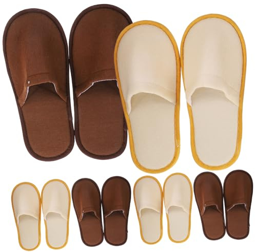 FRCOLOR 6 Pares De Zapatillas Desechables De Coral Suaves Para Niños Ideal Para Viaje Casa y Hotel