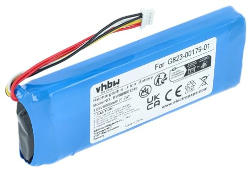 vhbw Battery compatible with Google Nest Doorbell, GQ STYLE AC Intercom Doorbell with Camera (6000 mAh, 3.65 V, Li-polymer)