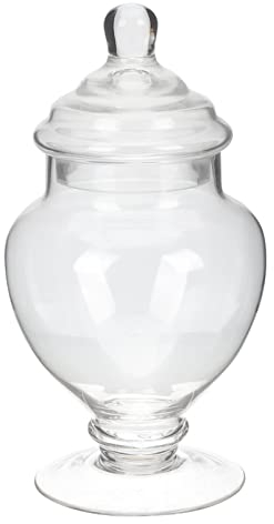 Frascos de vidrio Frascos de boticario de cristal transparente Tarro de vidrio for dulces Exhibición de buffet de dulces Tarro de almacenamiento elegante Tarro dulce Decorativo Fiesta Boda Organizador