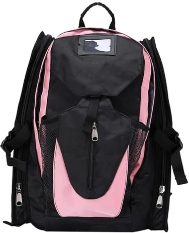 Mochila para Patines, Bolsa de Almacenamiento para Zapatos de Skate, Porta Patines Portátil para Niños Y Niñas para Patines Artísticos, Patines en Lín, Rosa Grande