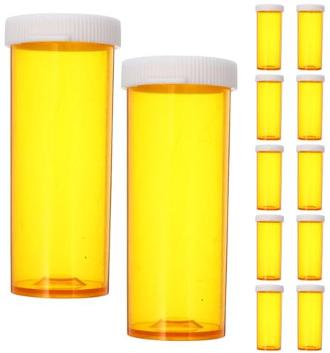 Healvian 25pièCes Boite Medicaments Flacons De Vides Miniatures Organisateur Portable Pratique Pour Urgences Conteneur À MéDicaments Pharmacie Rangement