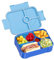 LEIKEEGO Brotdose Kinder mit Fächern Auslaufsicher Lunchbox Kinder Brotdose Kinder für Mädchen & Jungen, Jausenbox Kinder für Kindergarten & Schule (Blau)
