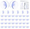 40 Stück Saugnapf Doppelseitig, Doppelseitige Saugnäpfe mit Dia 20mm, Saugnäpfe für Glasplatten, Transparente Double Sided Suction Cups, Kleine Saugnäpfe, Kunststoff Saugnapf, für Glasplatte usw.