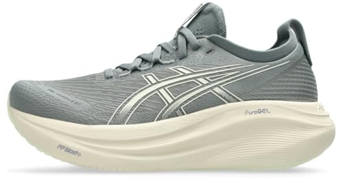 ASICS Damen Gel-Nimbus 27 Sneaker, Monument Blue Whisper Green, 39 EU